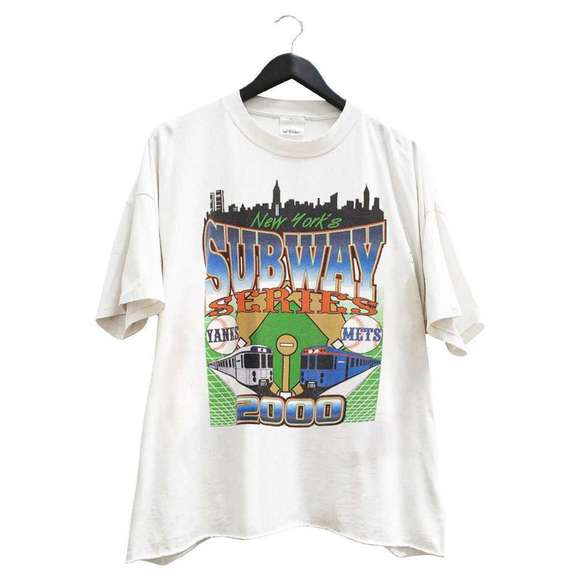 Retro 2000 New York Subway Series New York Mets Vs New York Yankees T Shirt - Picture 1 of 4